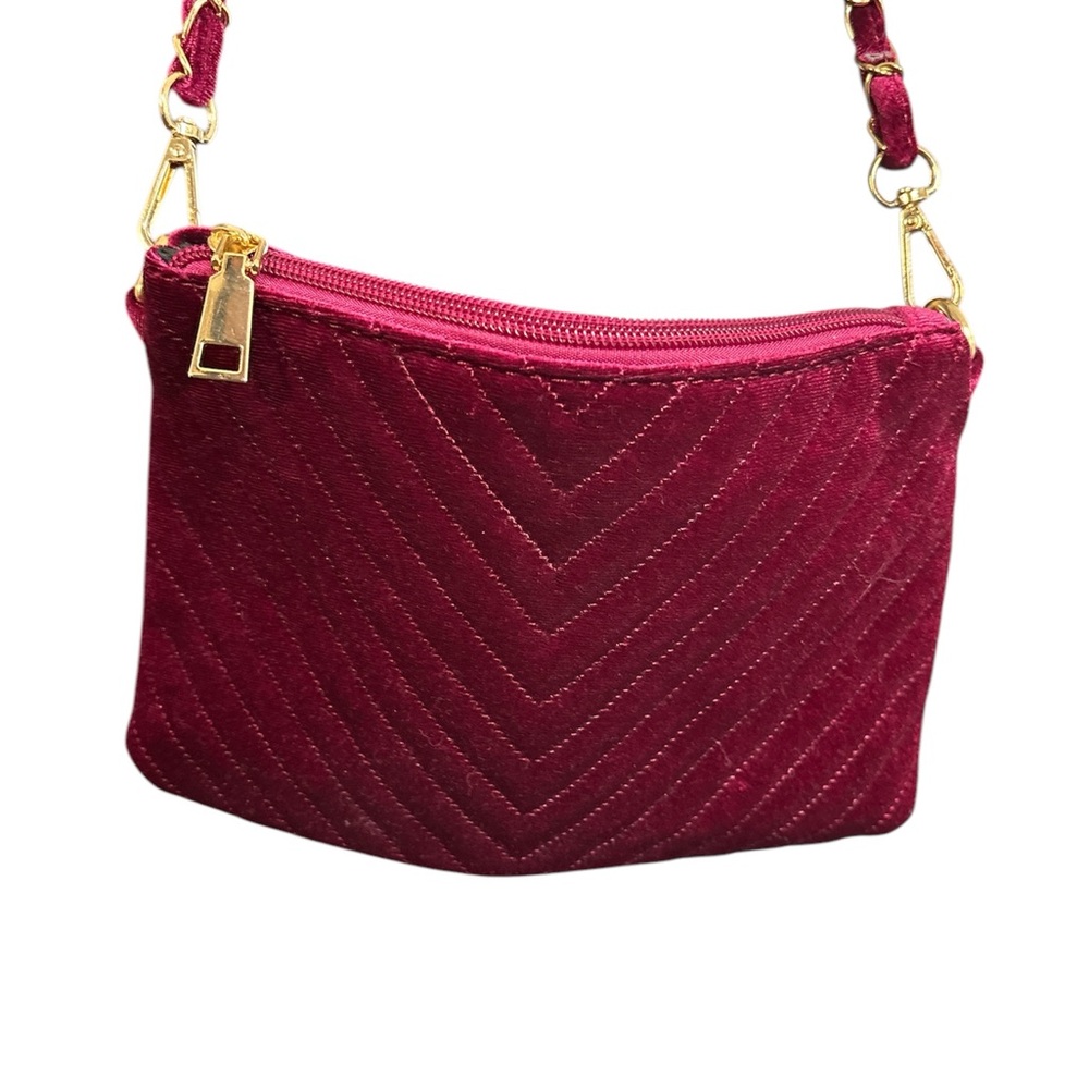 Boutique Elegant Burgundy Crossbody Bag